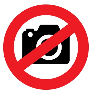 Opozorilna tabla - Fotografiranje prepovedano