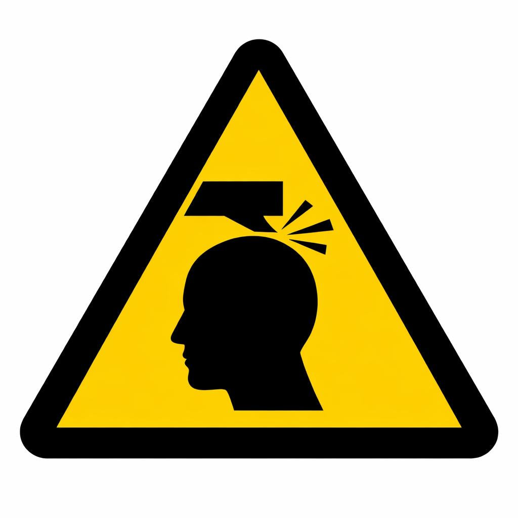 Pozor nevarnost udarca v glavo