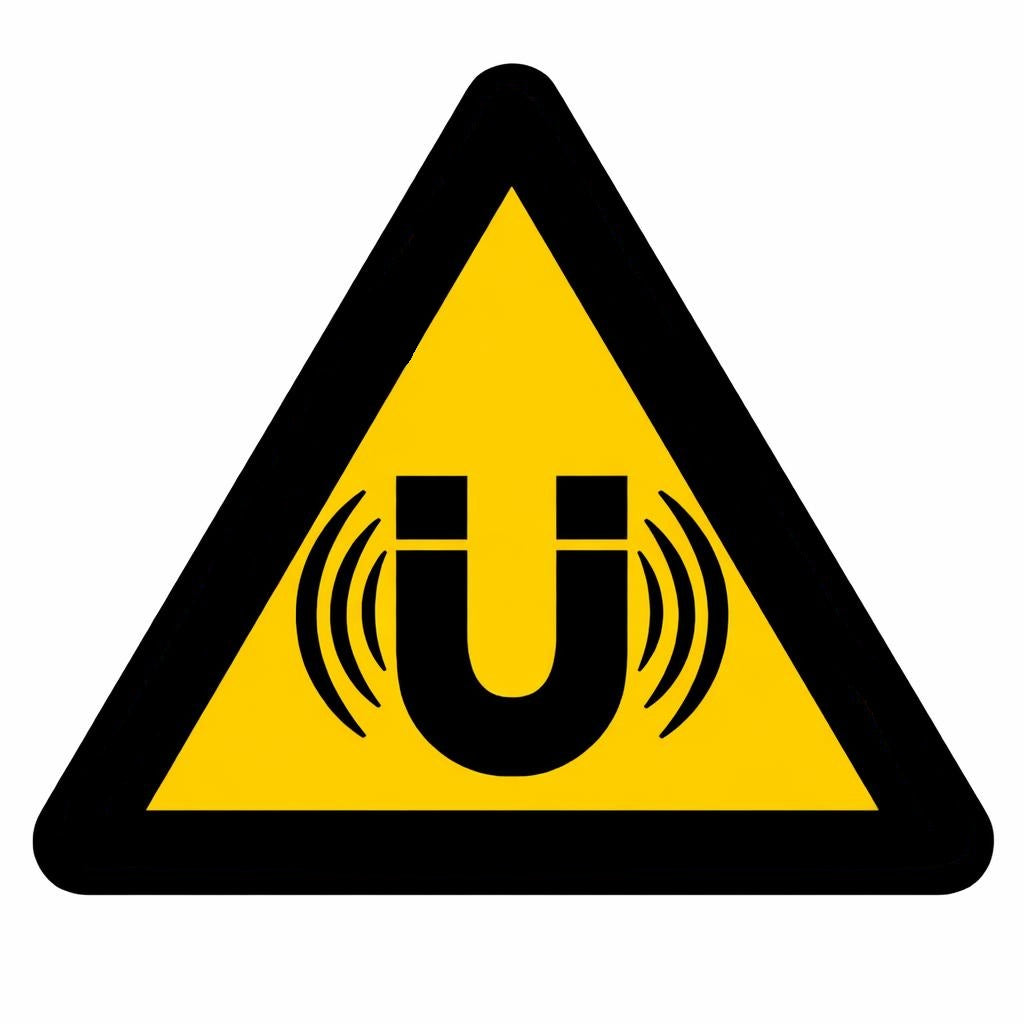 Pozor močno magnetno polje