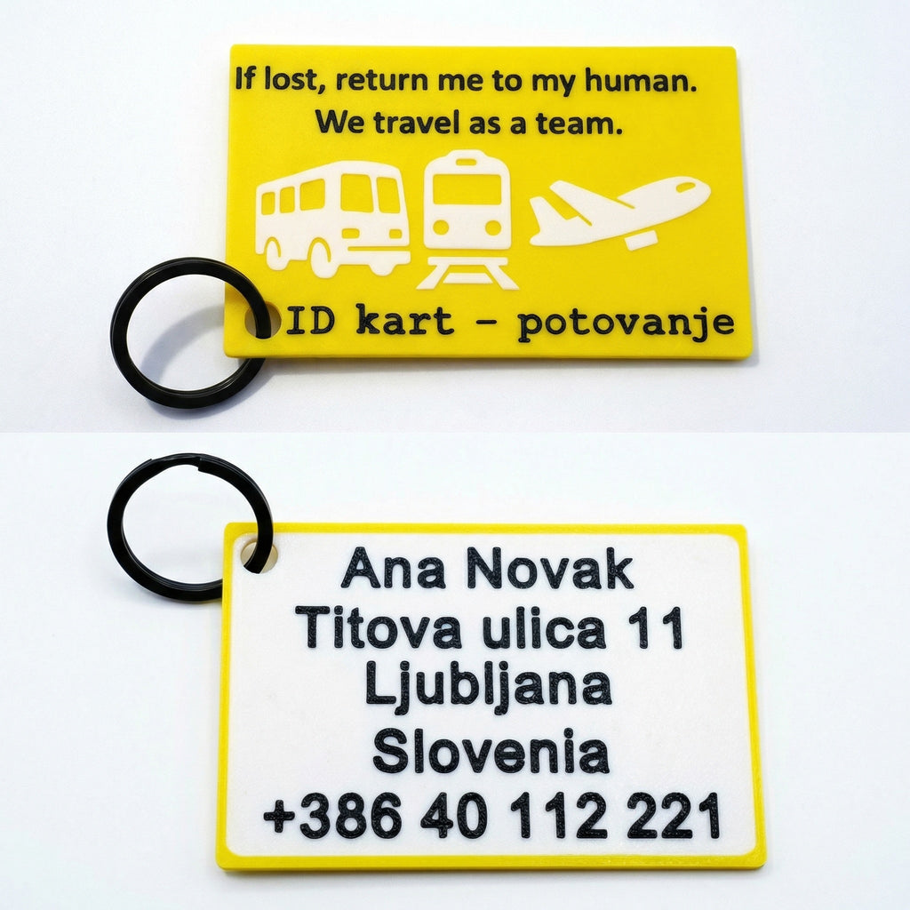 ID kart - potovanje